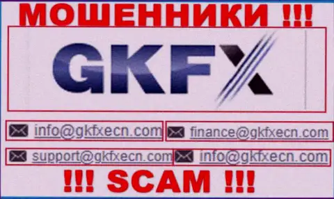 В контактной инфе, на интернет-сервисе махинаторов GKFXECN Com, указана вот эта почта