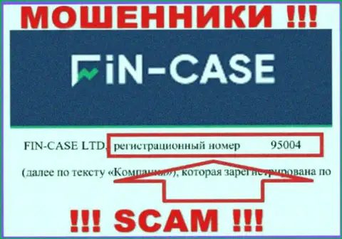 Номер регистрации организации Fin-Case Com - 95004