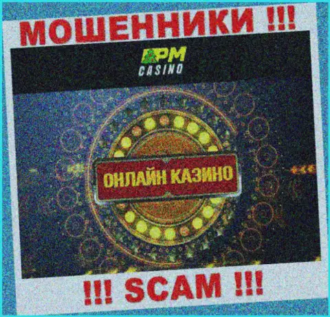 Род деятельности internet мошенников PM Casino это Казино, однако имейте ввиду это кидалово !