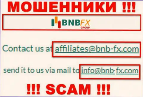 Адрес электронной почты воров БНБ ФИкс, информация с официального ресурса