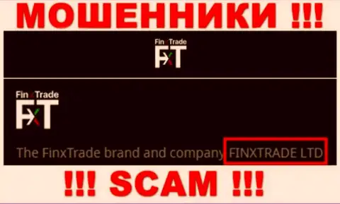Finx Trade Ltd - это юридическое лицо интернет жуликов Finx Trade