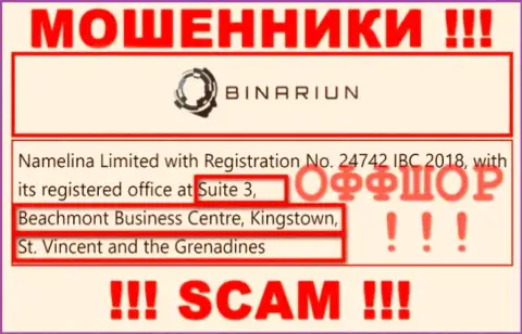 Работать с конторой Binariun Net слишком опасно - их оффшорный официальный адрес - Suite 3, Beachmont Business Centre, Kingstown, St. Vincent and the Grenadines (информация с их сервиса)