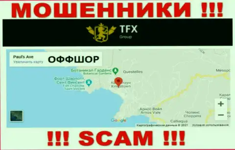 В организации TFX Group абсолютно спокойно лишают денег лохов, потому что прячутся в офшорной зоне на территории - St. Vincent and The Grenadines