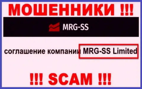 Юр. лицо компании MRG SS - это MRG SS Limited, информация позаимствована с официального сайта