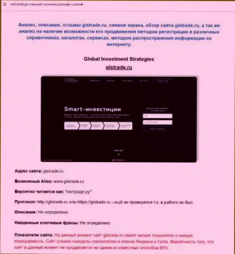 ГлобалИнвестментСтратеджис - интернет кидалы, которых нужно обходить за версту (обзор мошеннических действий)