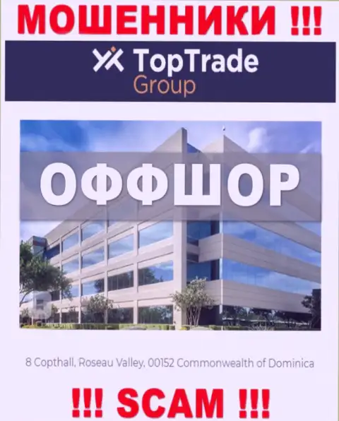 Dominica - это юридическое место регистрации организации Top TradeGroup