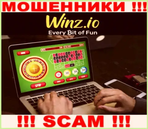 Тип деятельности internet-ворюг Винз - это Casino, однако имейте ввиду это обман !!!