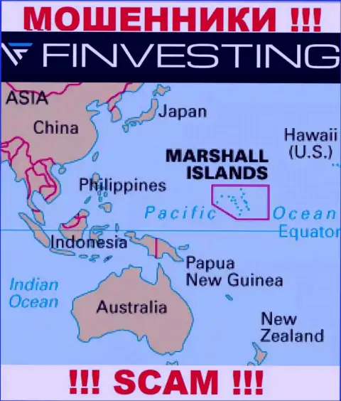 Marshall Islands - это юридическое место регистрации организации Финвестинг