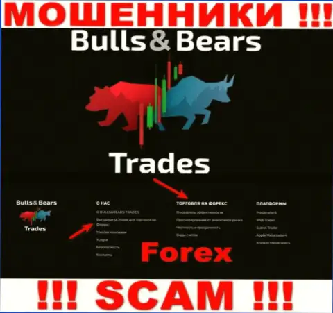 С Bulls Bears Trades, которые прокручивают свои грязные делишки в области ФОРЕКС, не сможете заработать - это обман