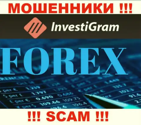 FOREX - это сфера деятельности мошеннической организации InvestiGram Com