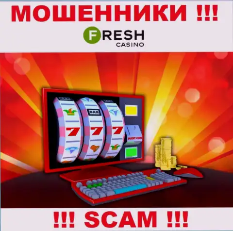 Фреш Казино - это чистой воды internet мошенники, вид деятельности которых - Online казино