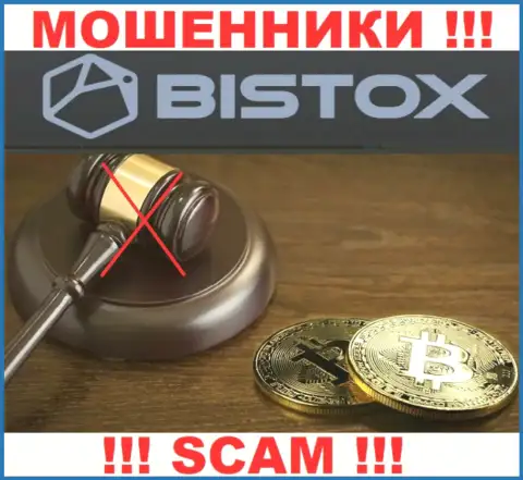 На сайте мошенников Bistox Com Вы не разыщите информации об их регуляторе, его НЕТ !!!
