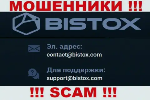 На е-мейл Bistox Com писать нельзя - это бессовестные internet-мошенники !!!