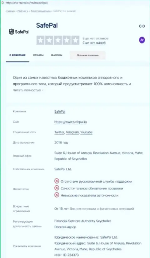 SafePal Io средства выводить не хочет - это ШУЛЕРА !!! (обзор афер компании)