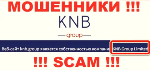 Юридическое лицо воров КНБГрупп - это KNB Group Limited, сведения с интернет-ресурса воров