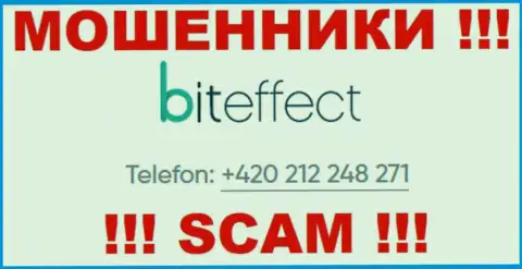 Будьте бдительны, не нужно отвечать на звонки internet мошенников BitEffect, которые названивают с различных номеров телефона
