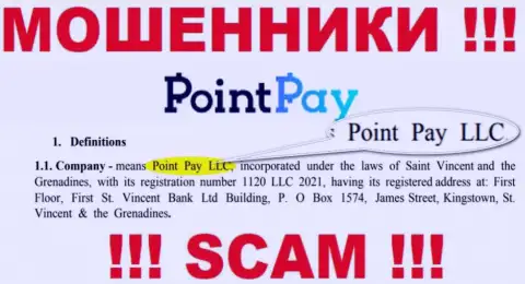 Point Pay LLC - это организация, владеющая интернет мошенниками Point Pay LLC
