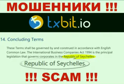 Пустив корни в оффшорной зоне, на территории Republic of Seychelles, ТИксБит Ио спокойно обманывают своих клиентов