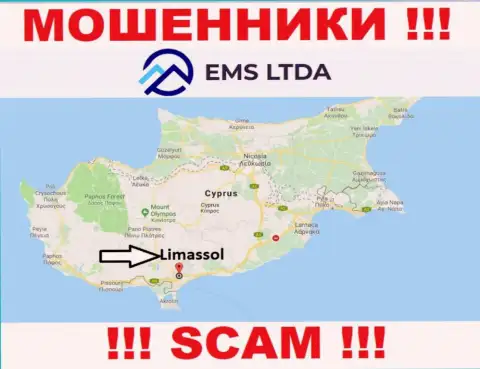 Мошенники EMS LTDA зарегистрированы на оффшорной территории - Limassol, Cyprus