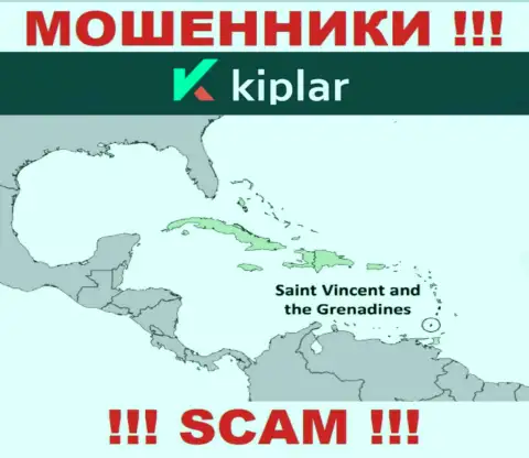 ВОРЫ Kiplar зарегистрированы довольно-таки далеко, на территории - St. Vincent and the Grenadines