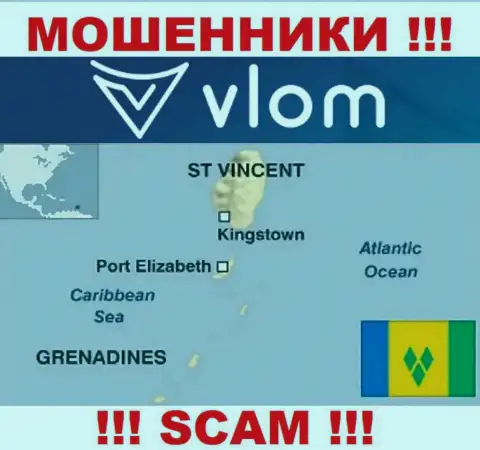 Влом находятся на территории - Saint Vincent and the Grenadines, избегайте совместной работы с ними