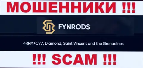 Не работайте совместно с организацией Fynrods - можно лишиться денежных средств, потому что они расположены в офшорной зоне: 4RRM+C77, Diamond, Saint Vincent and the Grenadines