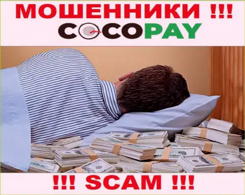 Вы не вернете деньги, отправленные в организацию CocoPay - это internet-кидалы !!! У них нет регулирующего органа