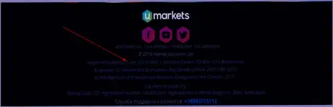 Адрес ФОРЕКС дилера Market Solutions LTD