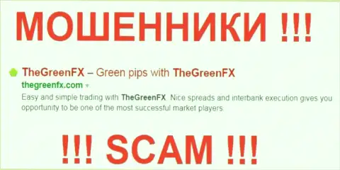The Green FX - FOREX КУХНЯ !!! SCAM !!!