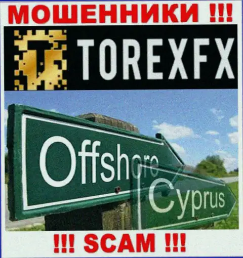 Юридическое место регистрации Торекс ФИкс на территории - Cyprus